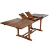 Twin Butterfly Leaf Teak Extension Table