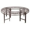 GOTHIC ROUNDABOUT STEEL GARDEN BENCH            NR