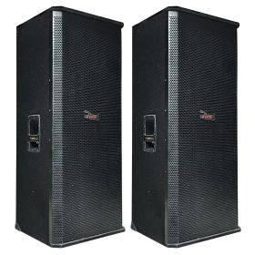 5 Core 2PCS DJ Speakers 15 inch Outdoor Speaker System Pro Pa Party Monitor Speaker PMPO Wooden 15X2 1250 FX CPT 2PCS