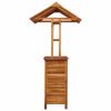 Patio Bar Table with Rooftop 48"x41.7"x85.4" Solid Acacia Wood