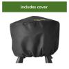 Portable Propane Gas 50; 000 BTU Fire Pit; Black