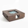 Patio Concrete Fire Pit Table Propane Fire Pit Patio Fire Pit Table-Brown