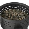 Portable Propane Gas 50; 000 BTU Fire Pit; Black