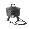 Portable Propane Gas 50; 000 BTU Fire Pit; Black