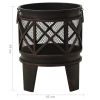 Rustic Fire Pit with Poker Å’Â¶16.5"21.3" Steell