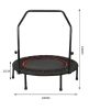 Folding Trampoline with Handle Bar Portable Safe Padded Frame Cover for Children Kids Adult Esg16230