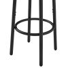 Bar Table Set with 4 Bar stools with backrest