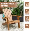 TALE Adirondack Chair Backyard Outdoor Furniture Painted Seating with Cup Holder All-Weather and Fade-Resistant Plastic Wood for Lawn Patio Deck Garde