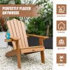 TALE Adirondack Chair Backyard Outdoor Furniture Painted Seating with Cup Holder Plastic Wood for Lawn Patio Deck Garden Porch Lawn Furniture Chairs B