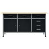 Workbench Black 63"x23.6"x33.5" Steel