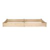 Bosonshop Raised Garden Bed Wooden Planter Box 2 Separate Planting Space