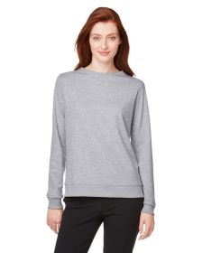 Ladies' Cloudspun Crewneck Sweatshirt - NAVY BLAZER HTHR - S (Color: LT GRAY HEATHER, size: L)