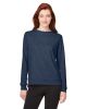 Ladies' Cloudspun Crewneck Sweatshirt - NAVY BLAZER HTHR - S