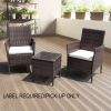 [Only For Pick Up] 3 Piece Rattan Seating set with Cushions