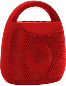 Bluetooth Speaker Stereo Loud Volume Wireless Outdoor Bass Portable Outside Speakers Music Recharge Water Resistant Easy Connectivity 5Core BT13 (Color: Red)