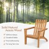 Outdoor Durable Patio Acacia Wood Adirondack Lounge Armchair