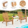 Outdoor Durable Patio Acacia Wood Adirondack Lounge Armchair