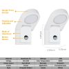 Inowel Wall Light Outdoor PIR Sensor LED Wall Mount Lamp Round Wall Sconce Lighting with Motion Sensor 11723