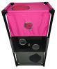 Pet Life Kitty-Square Obstacle Soft Folding Sturdy Play-Active Travel Collapsible Travel Pet Cat House Furniture