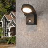 Inowel Wall Light Outdoor PIR Sensor LED Wall Mount Lamp Round Wall Sconce Lighting with Motion Sensor 11723