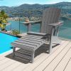 Adirondack Chair Lawn Outdoor Fire Pit Chairs Adirondack Chairs Weather Resistant/Adirondack Retractable Ottoman